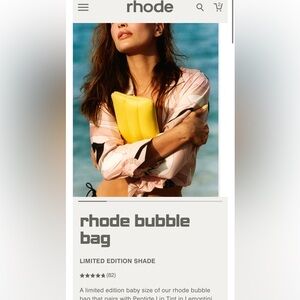 Rhode Lemontini Bubble Bag BNWT